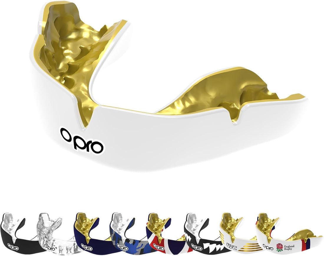 Protector bucal  boxeo marca Opro. Ajuste Instantáneo y Personalizado para adultos y niños