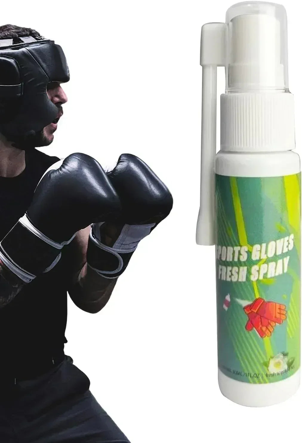 Desodorizador de guantes de boxeo, 30 ml, eliminador de olores para guantes, cascos, botas, artículos deportivos en general - Echaleku Boxeo