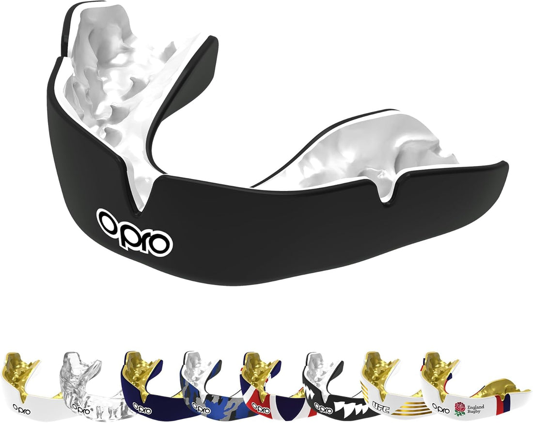 Protector bucal  boxeo marca Opro. Ajuste Instantáneo y Personalizado para adultos y niños
