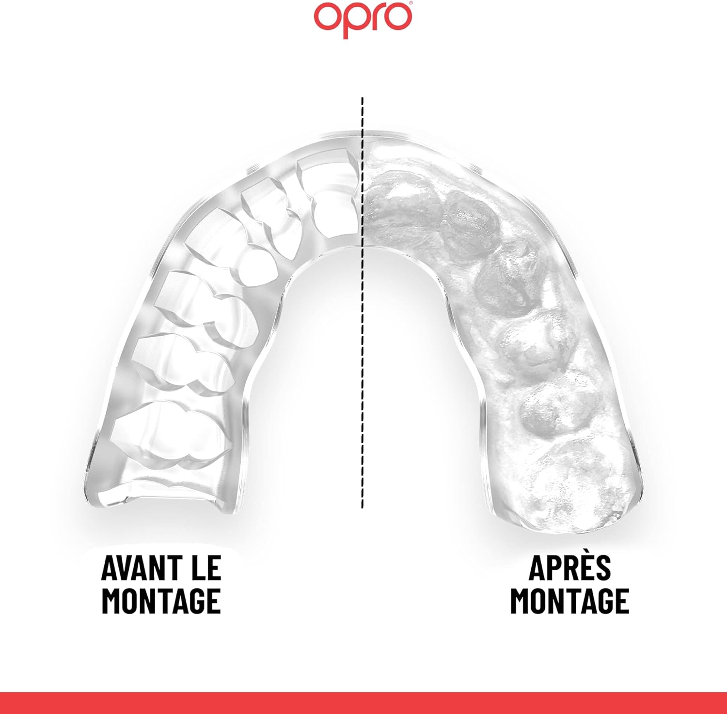 Protector bucal  boxeo marca Opro. Ajuste Instantáneo y Personalizado para adultos y niños