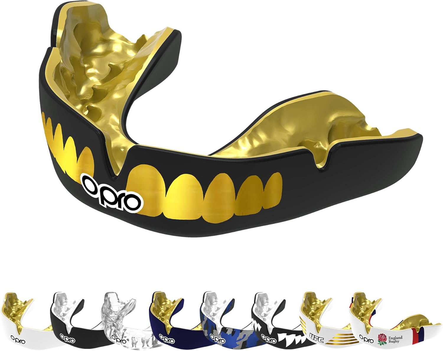 Protector bucal  boxeo marca Opro. Ajuste Instantáneo y Personalizado para adultos y niños