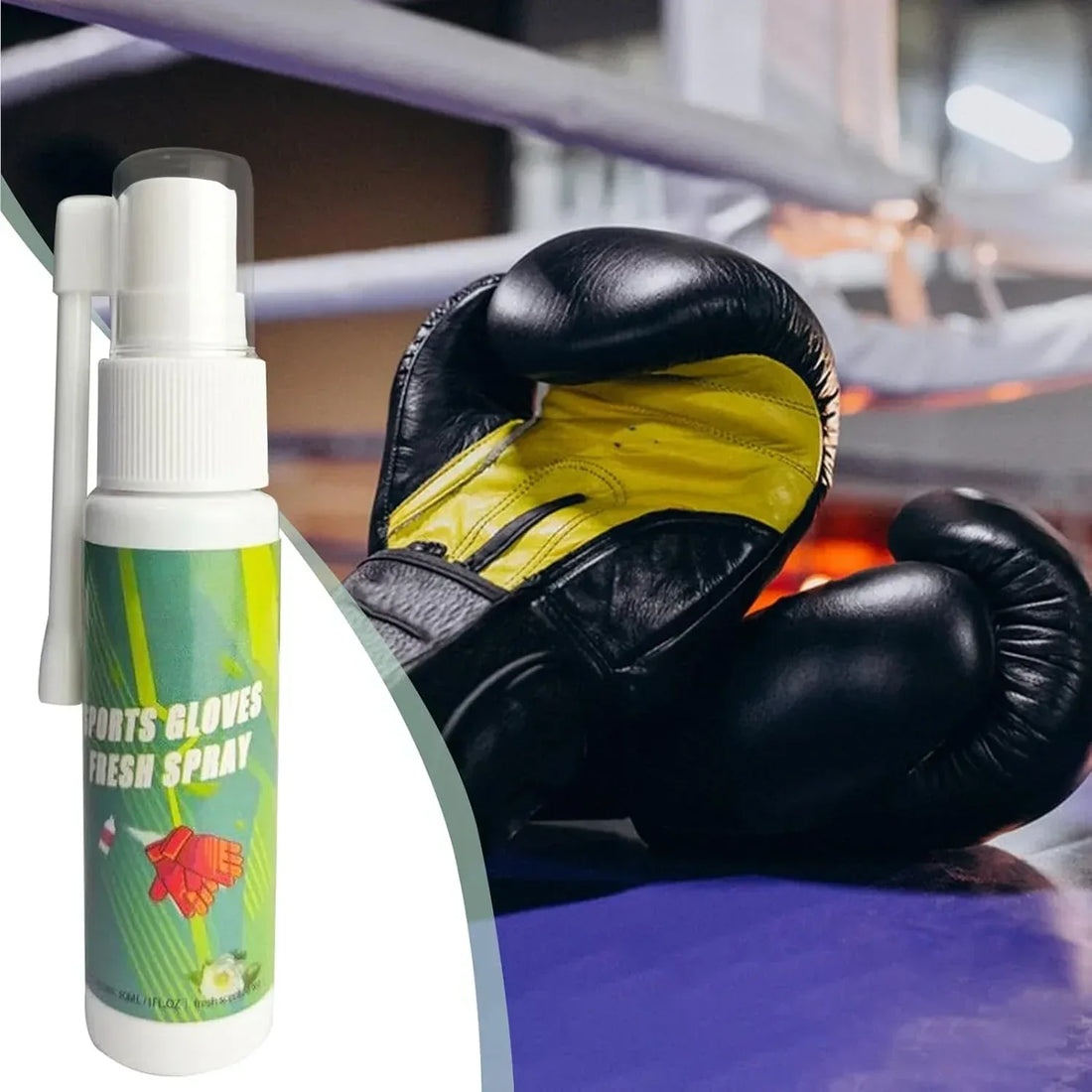 Desodorizador de guantes de boxeo, 30 ml, eliminador de olores para guantes, cascos, botas, artículos deportivos en general - Echaleku Boxeo