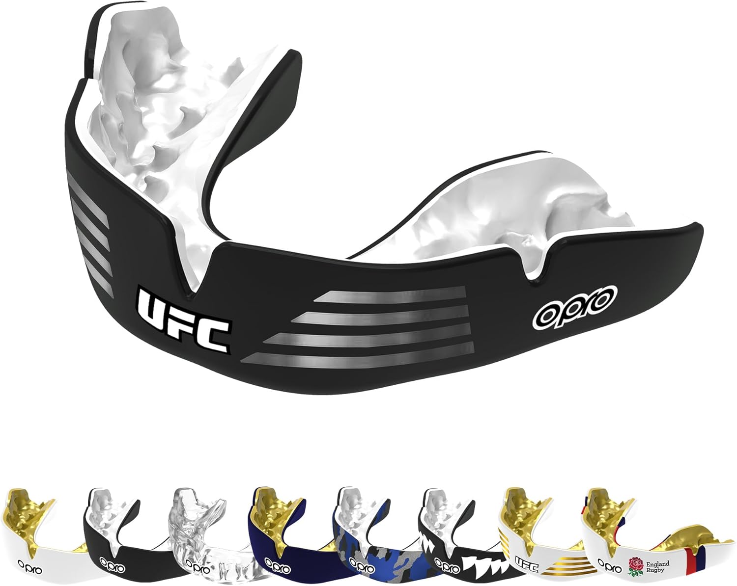 Protector bucal  boxeo marca Opro. Ajuste Instantáneo y Personalizado para adultos y niños