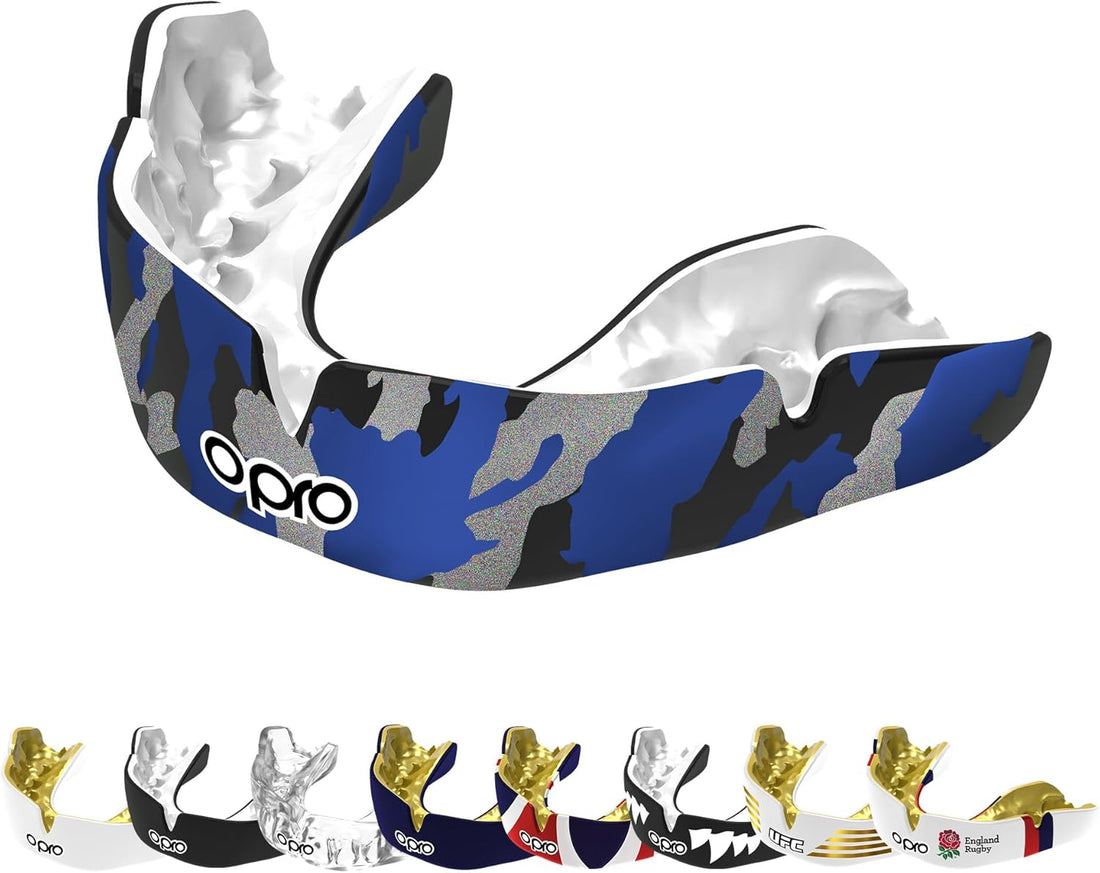 Protector bucal  boxeo marca Opro. Ajuste Instantáneo y Personalizado para adultos y niños