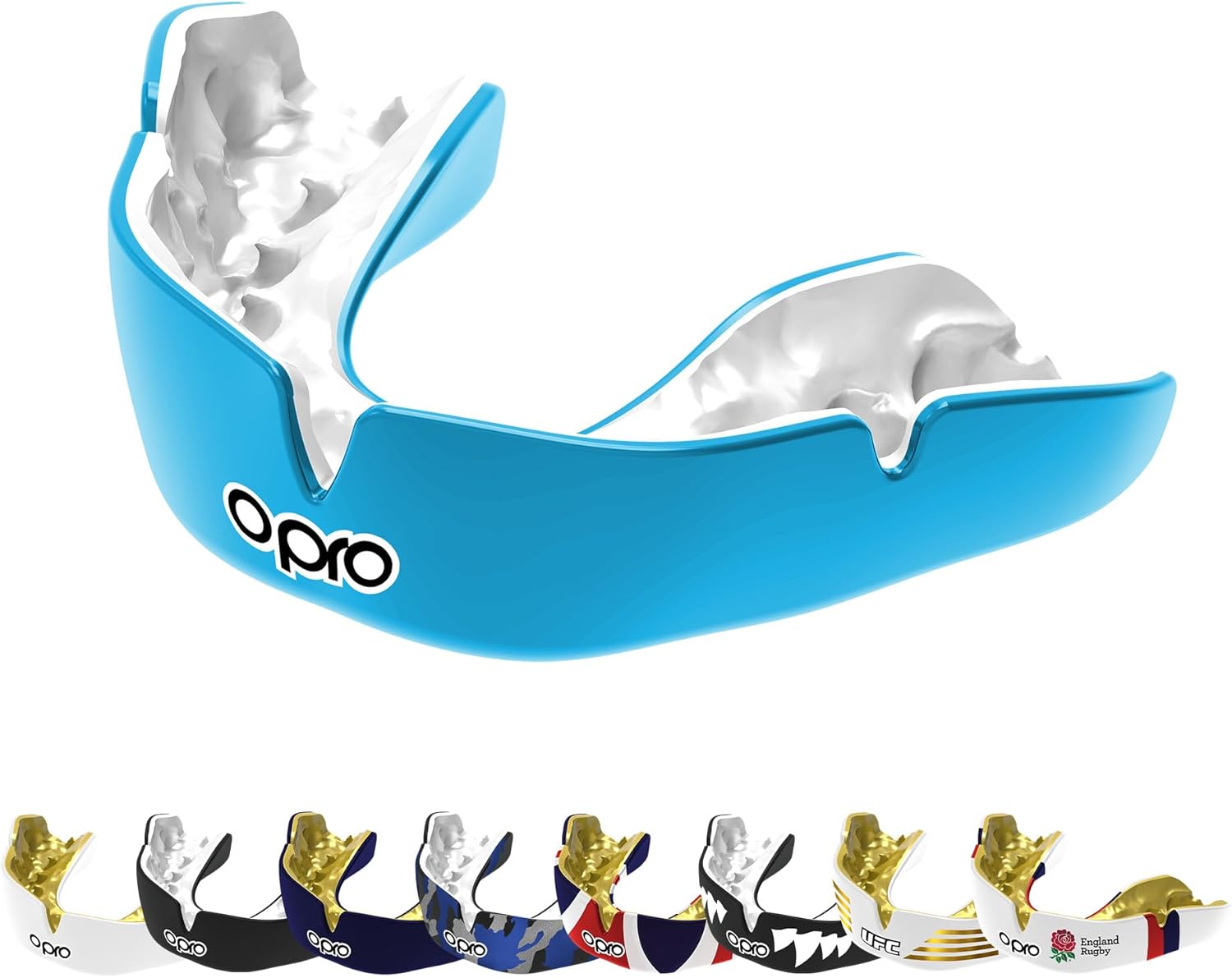 Protector bucal  boxeo marca Opro. Ajuste Instantáneo y Personalizado para adultos y niños