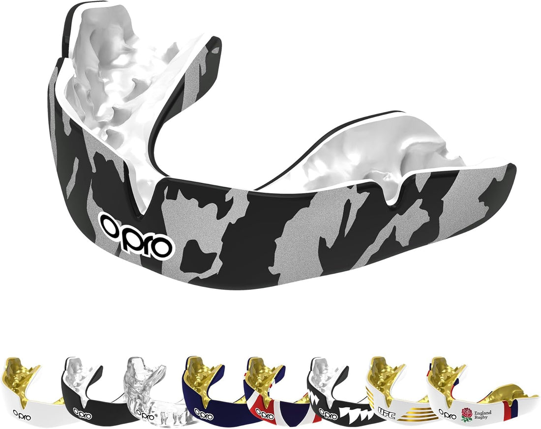 Protector bucal  boxeo marca Opro. Ajuste Instantáneo y Personalizado para adultos y niños