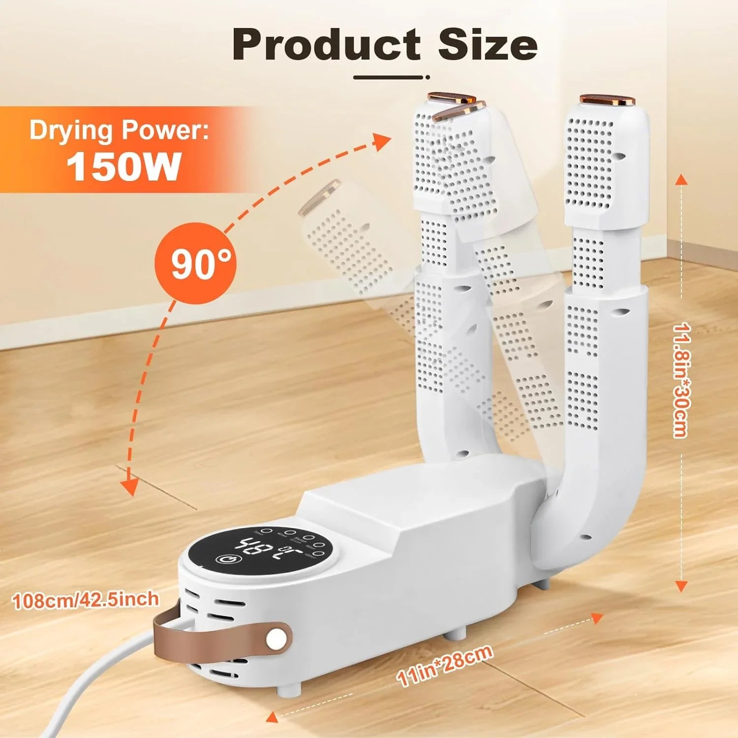 Secador de Guantes de Boxeo con Temporizador Inteligente, Diseño Plegable y Retráctil, Elimina Eficazmente los Olores - Echaleku Boxeo