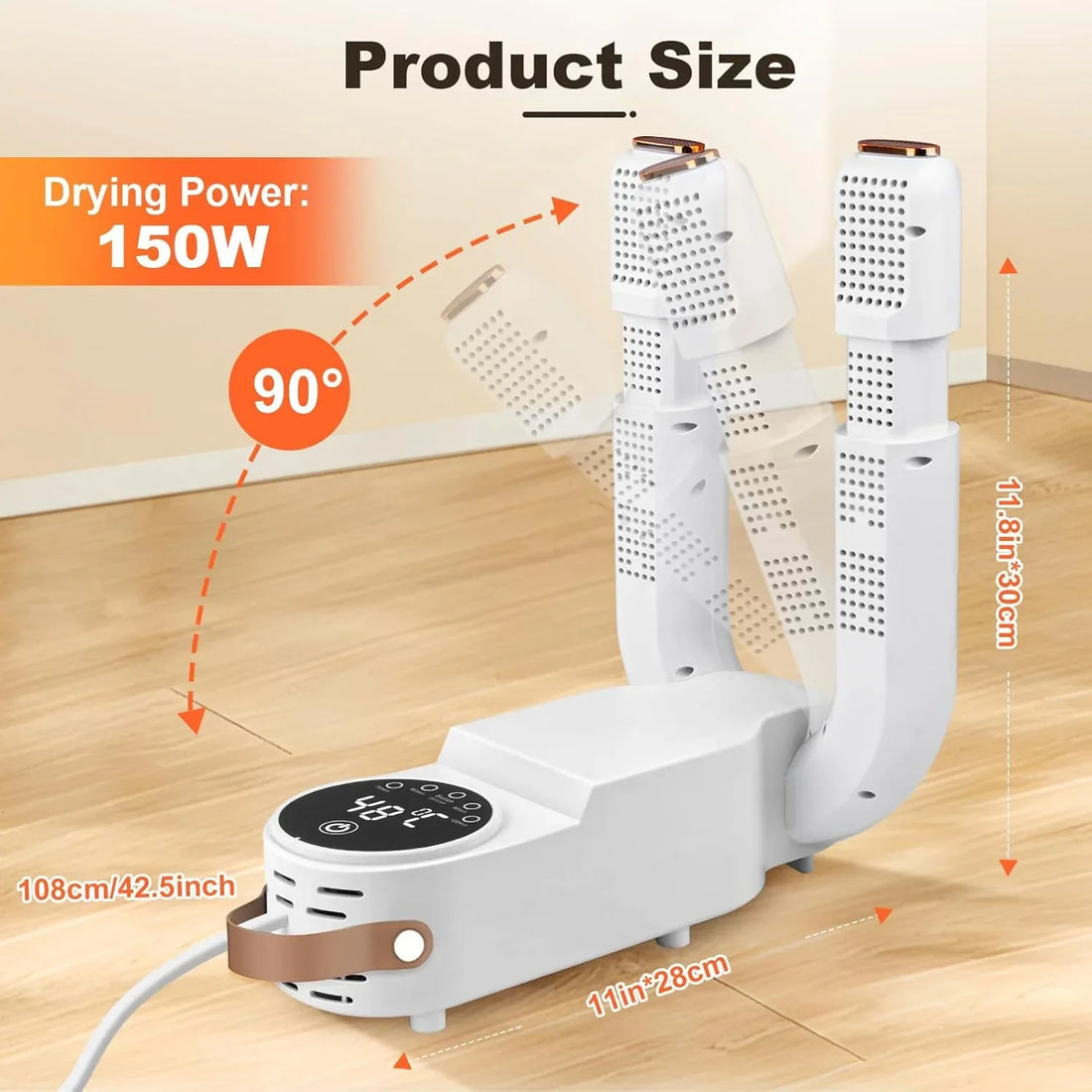 Secador de Guantes de Boxeo con Temporizador Inteligente, Diseño Plegable y Retráctil, Elimina Eficazmente los Olores - Echaleku Boxeo