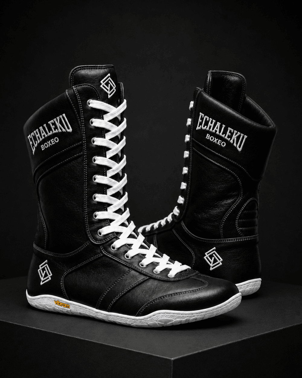Botas de boxeo - Negro y blanco