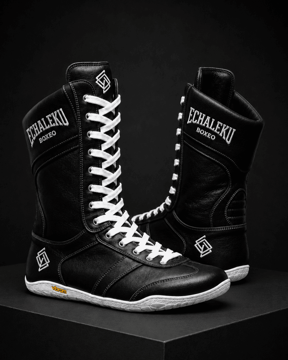 Botas de boxeo - Negro y blanco