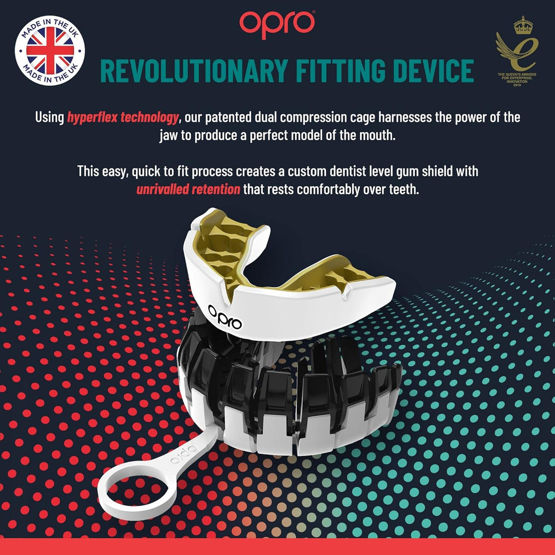 Protector bucal  boxeo marca Opro. Ajuste Instantáneo y Personalizado para adultos y niños
