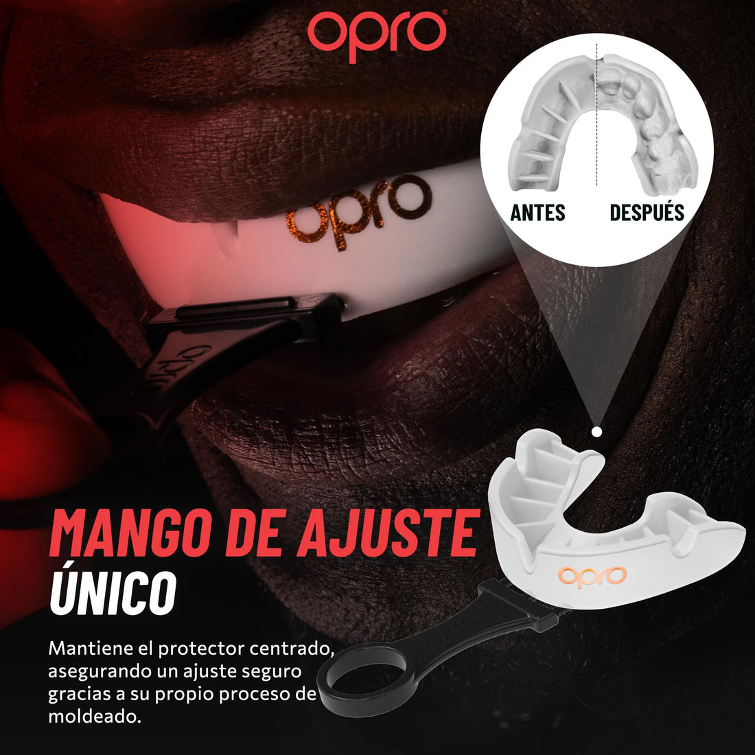 Protector bucal  boxeo marca Opro. Nivel Bronze para adultos y niños