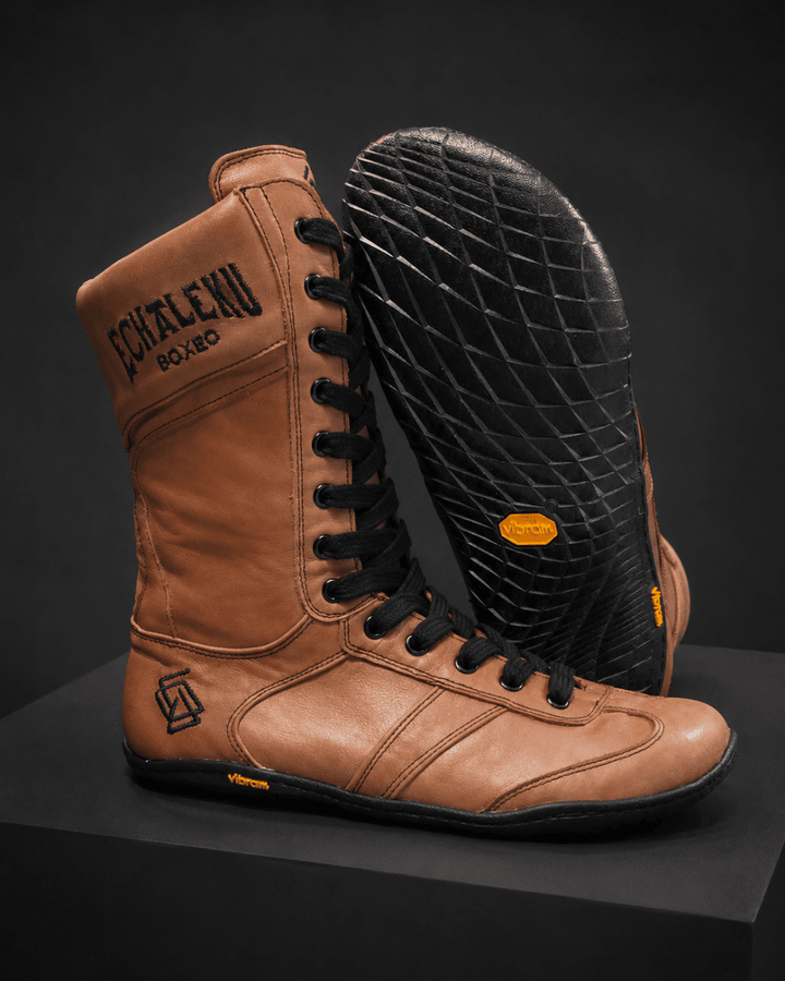 Botas de boxeo - Taupe y negro