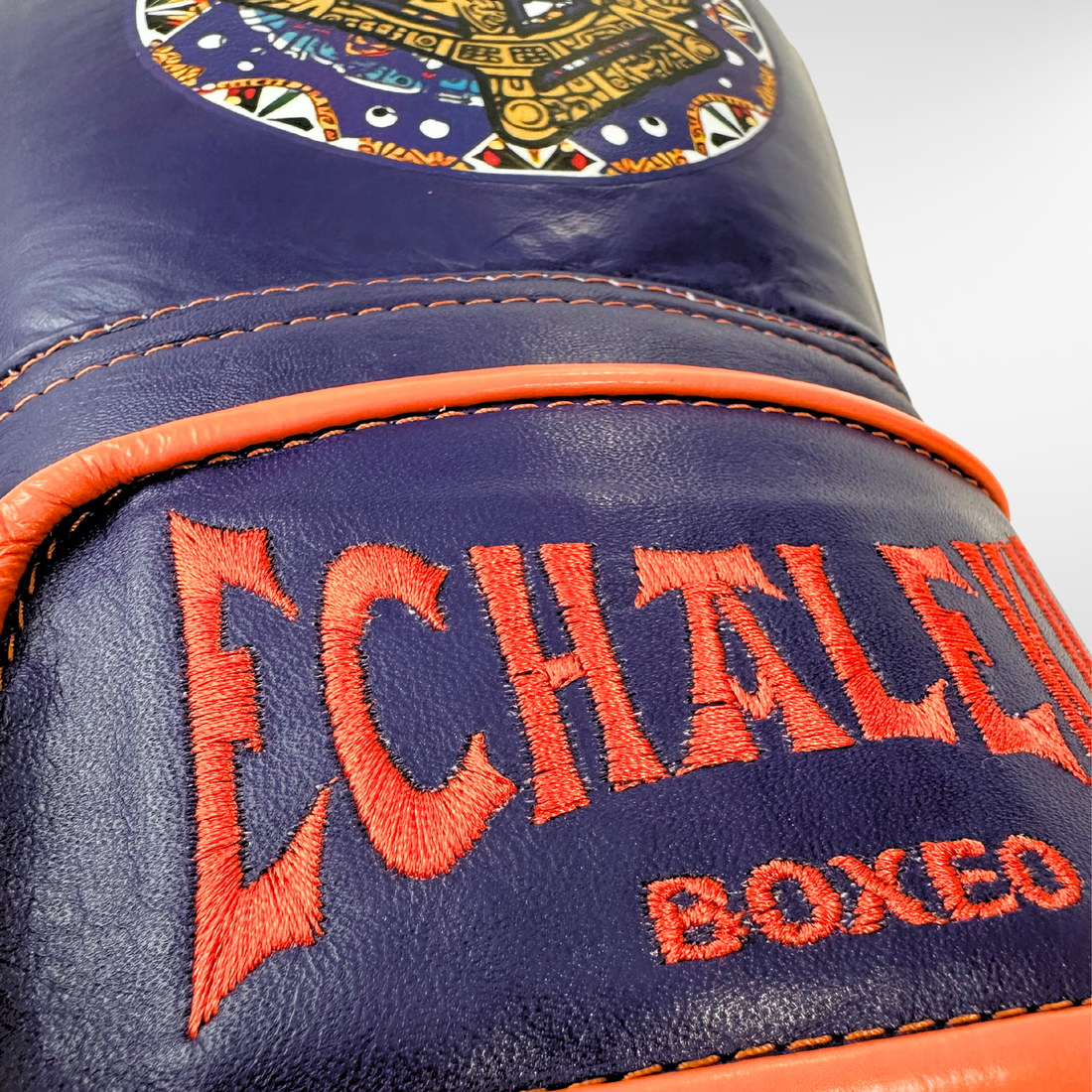 AZTECA. Vida y Muerte. Color Morado y Naranja. - Echaleku Boxeo