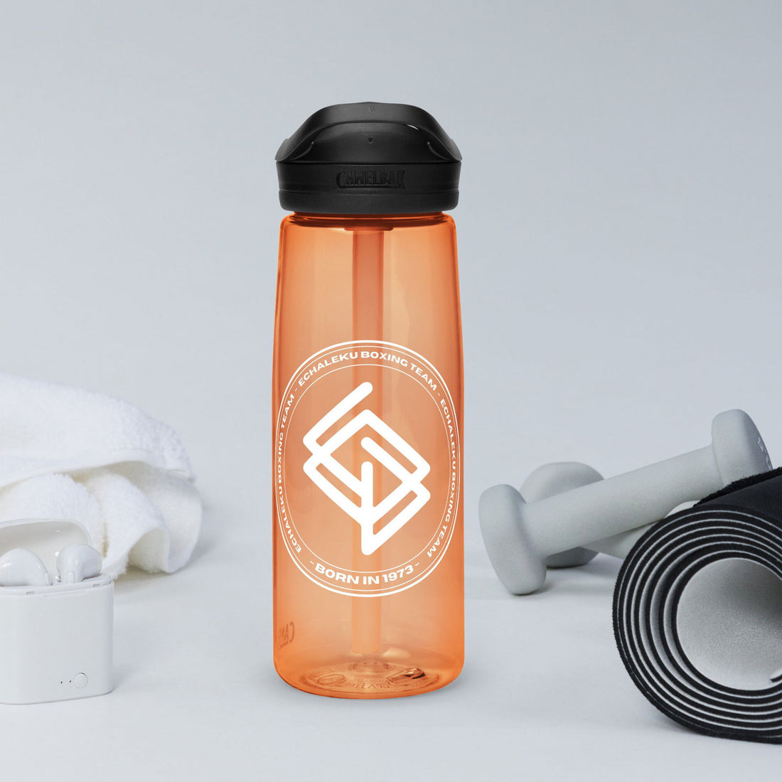 Botella naranja CamelBak Eddy Echaleku Boxeo - Echaleku Boxeo