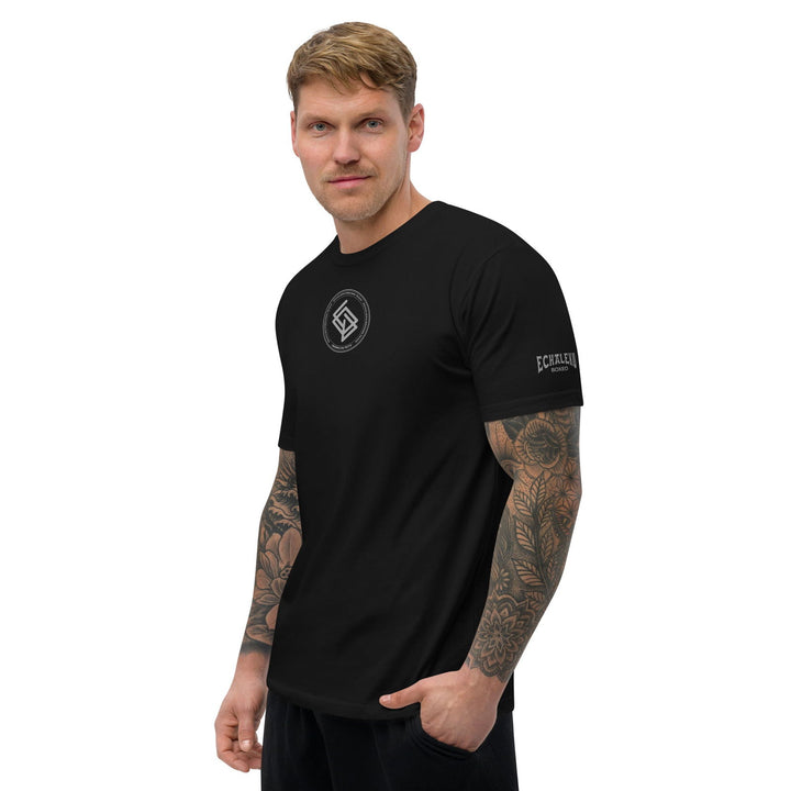 Camiseta Hombre Casual Algodón Echaleku Boxing Team Negro y Gris - Echaleku Boxeo