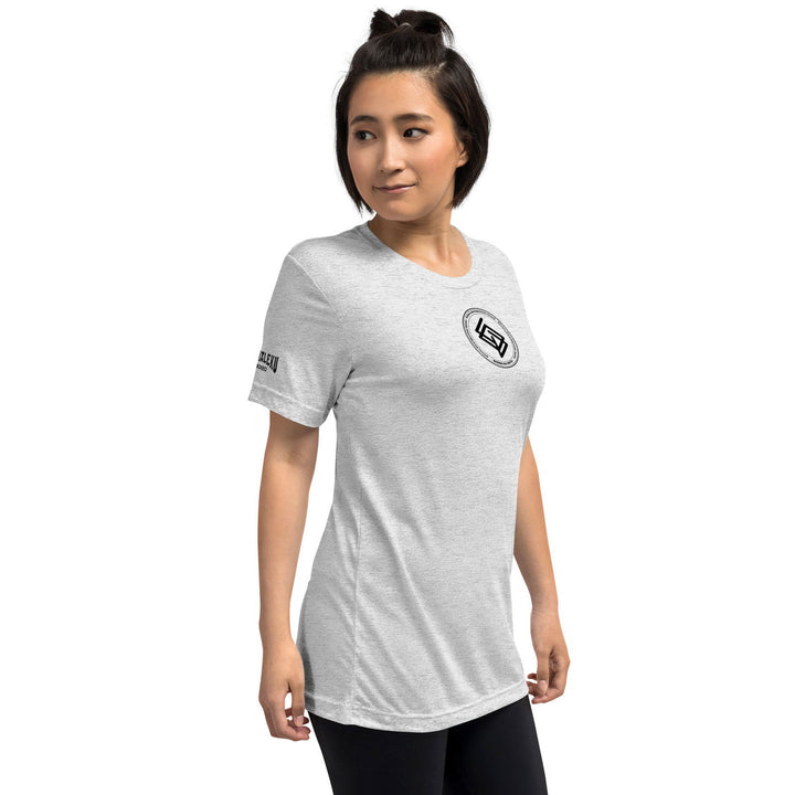 Camiseta Mujer Casual Algodón/Poliester Echaleku Boxing Team Blanco y Negro - Echaleku Boxeo