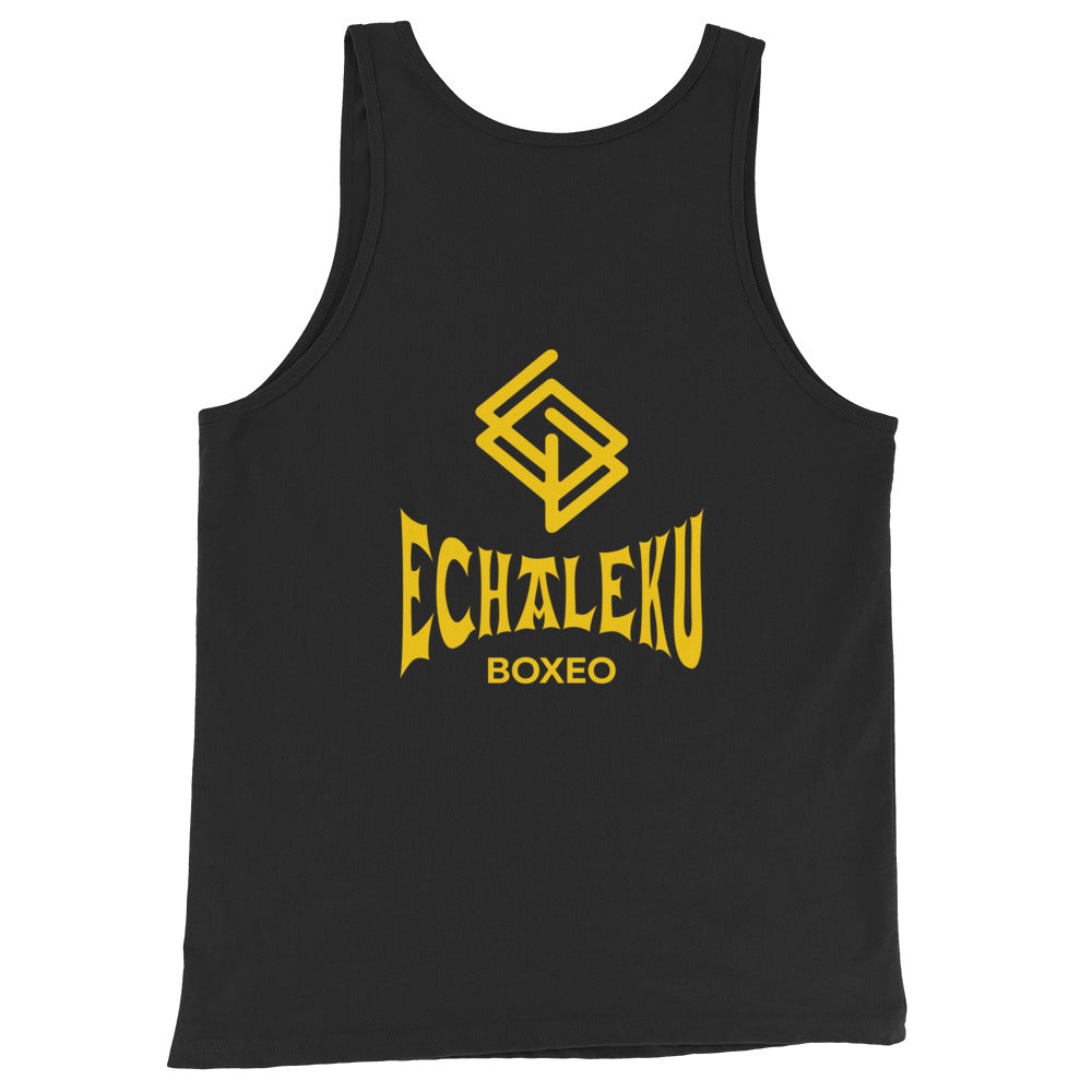 Camiseta entrenamiento HOMBRE Echaleku Boxeo Logo Negra y Dorada - Echaleku Boxeo