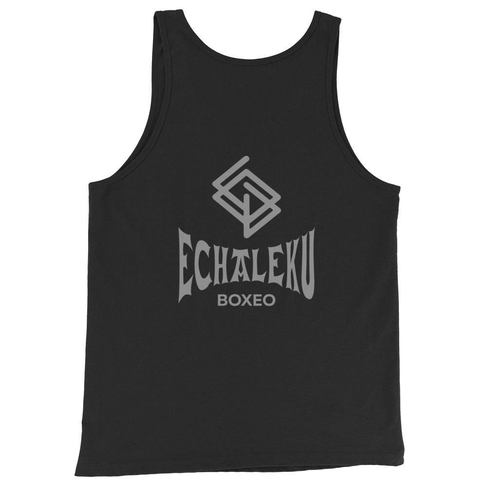 Camiseta entrenamiento HOMBRE Echaleku Boxeo Logo Negra y Gris - Echaleku Boxeo
