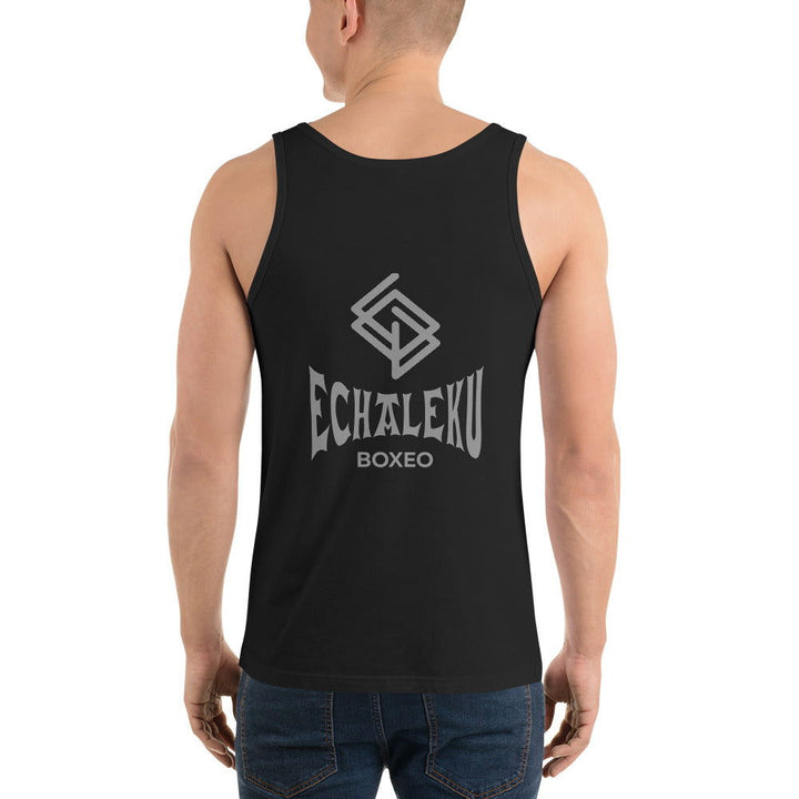 Camiseta entrenamiento HOMBRE Echaleku Boxeo Logo Negra y Gris - Echaleku Boxeo