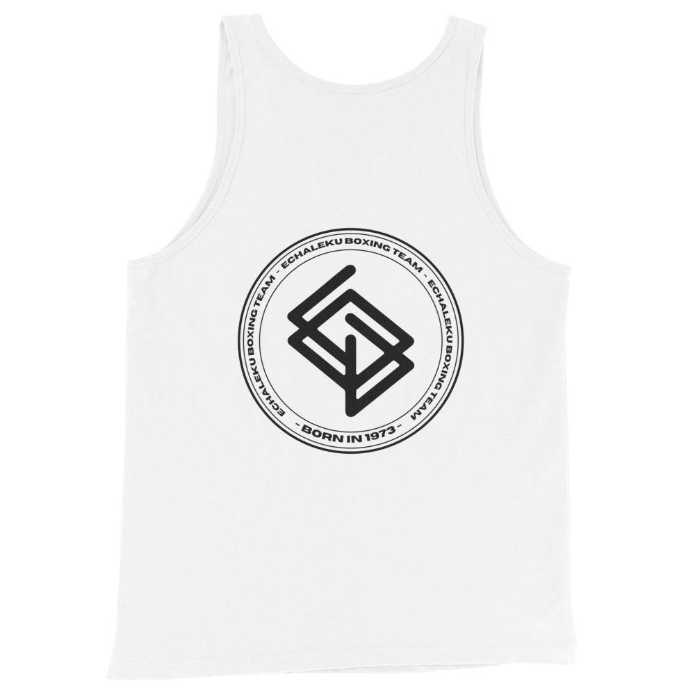 Camiseta entrenamiento HOMBRE Echaleku Boxing Team Blanca y Negra - Echaleku Boxeo