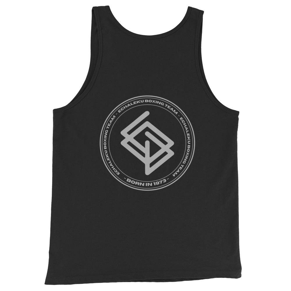 Camiseta entrenamiento HOMBRE Echaleku Boxing Team Negra y Gris - Echaleku Boxeo