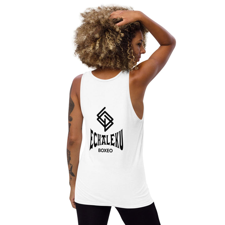 Camiseta entrenamiento MUJER Echaleku Boxeo Logo Blanca y Negra - Echaleku Boxeo