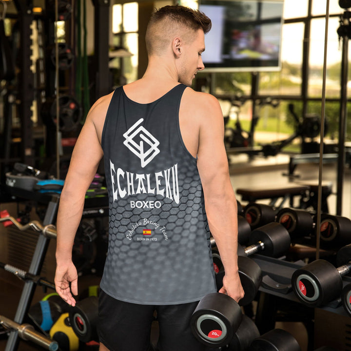 Camiseta tirantes entrenamiento Boxeo HOMBRE Equipación PLATA Echaleku - Echaleku Boxeo