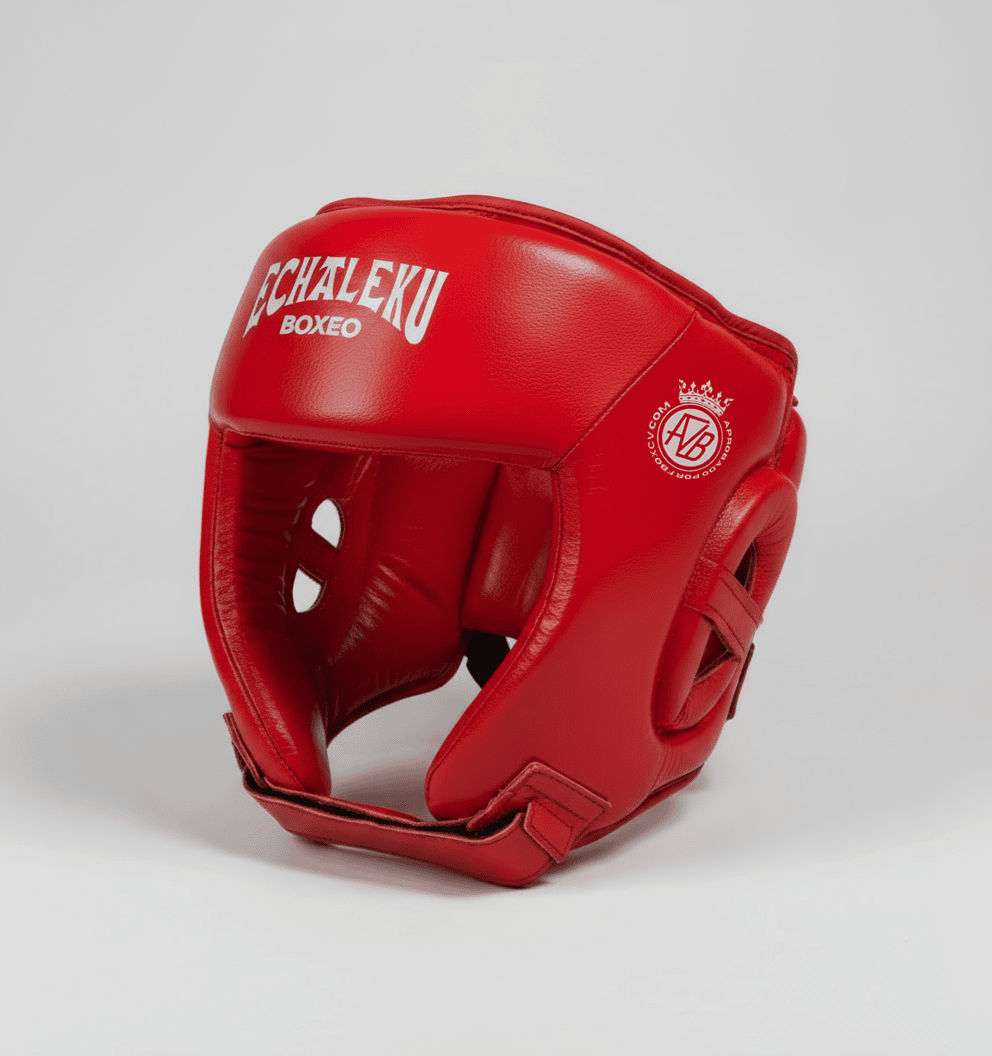 Casco Boxeo Piel Competición Amateur Rojo. PREVENTA EXCLUSIVA ENTREGA EN ENERO 2026