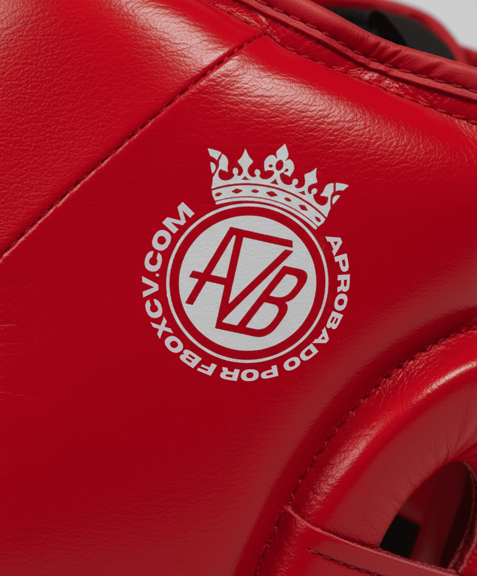 Casco Boxeo Piel Competición Amateur Rojo. PREVENTA EXCLUSIVA ENTREGA EN ENERO 2026