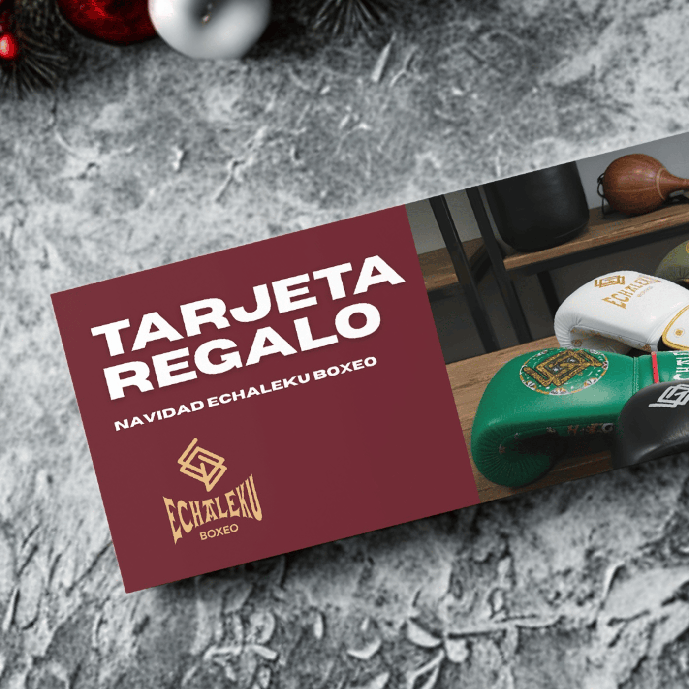 Tarjeta regalo Navidad Echaleku Boxeo