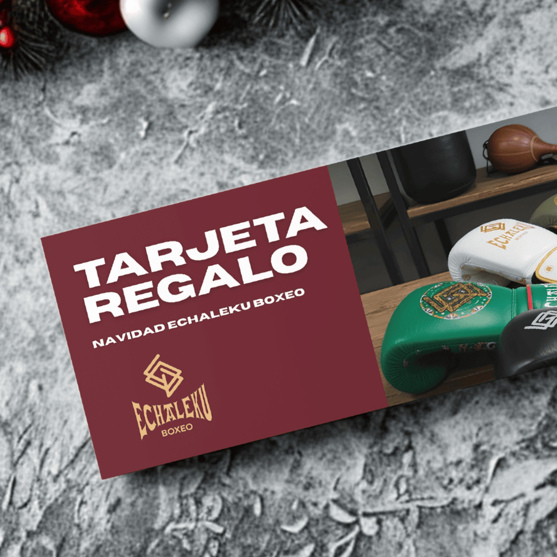 Tarjeta regalo Navidad Echaleku Boxeo