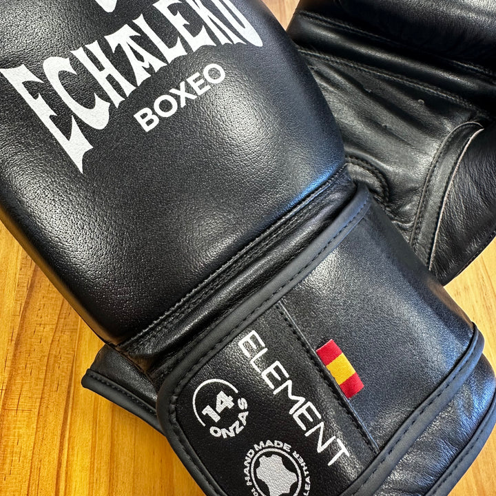 GUANTES PREMIUM ELEMENT ENTRENAMIENTO BOXEO AMATEUR: Negro y Plateado (2ª PREVENTA ENTREGA MEDIADOS OCTUBRE)