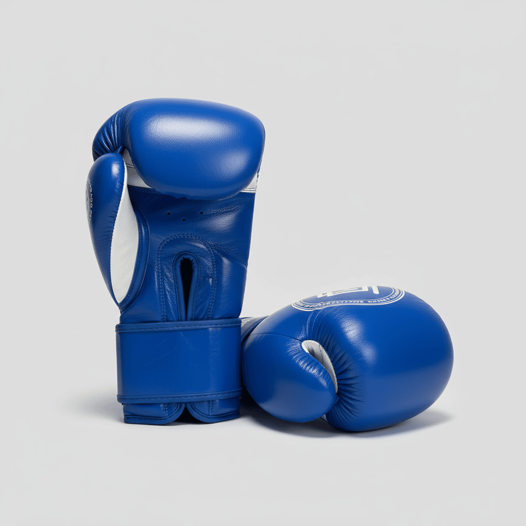 GUANTES PREMIUM COMPETICIÓN BOXEO AMATEUR: Azul y Plateado. PREVENTA EXCLUSIVA ENTREGA EN ENERO 2026