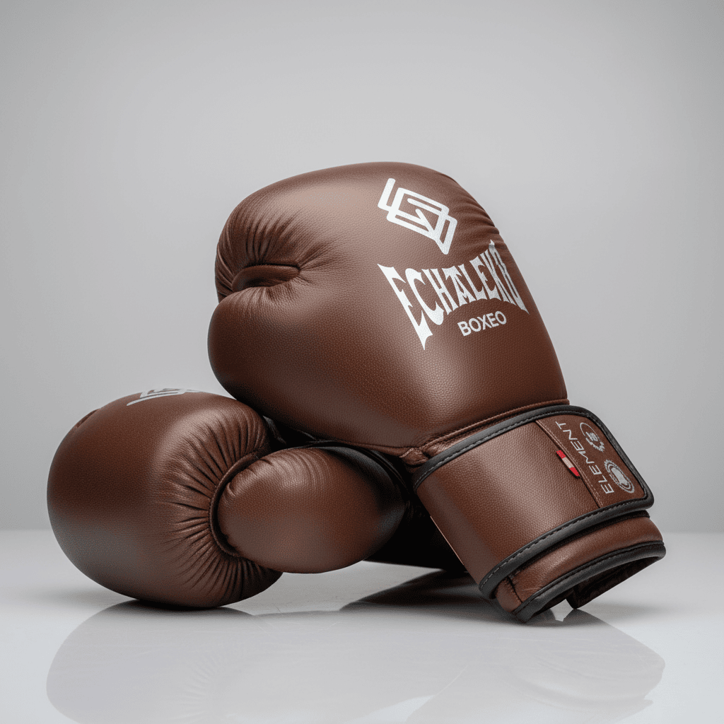GUANTES PREMIUM ELEMENT ENTRENAMIENTO BOXEO AMATEUR: Marrón y Plateado. PREVENTA EXCLUSIVA ENTREGA EN ENERO 2026