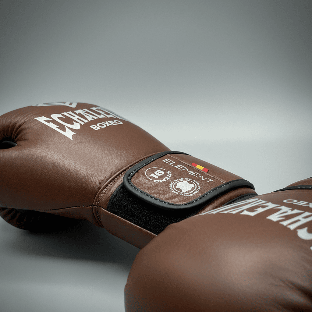 GUANTES PREMIUM ELEMENT ENTRENAMIENTO BOXEO AMATEUR: Marrón y Plateado. PREVENTA EXCLUSIVA ENTREGA EN ENERO 2026