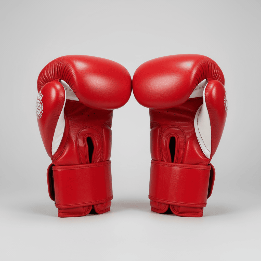 GUANTES PREMIUM COMPETICIÓN BOXEO AMATEUR: Rojo y Plateado. PREVENTA EXCLUSIVA ENTREGA EN ENERO 2026