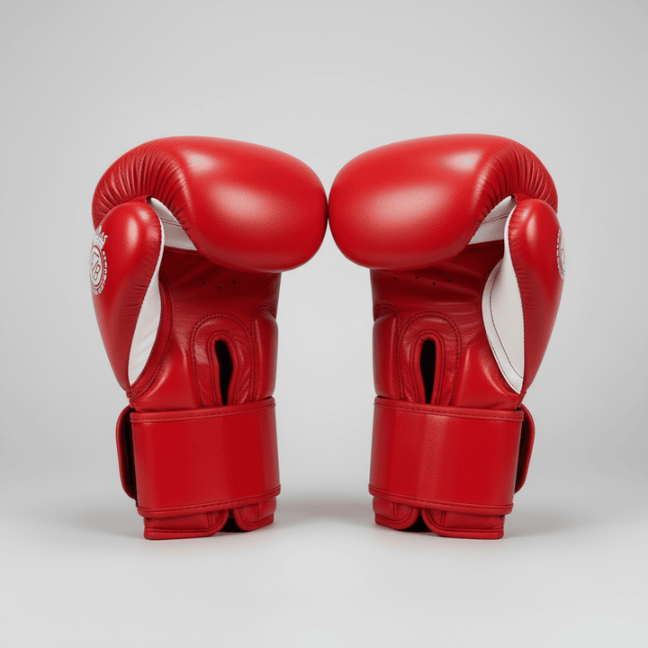 GUANTES PREMIUM COMPETICIÓN BOXEO AMATEUR: Rojo y Plateado. PREVENTA EXCLUSIVA ENTREGA EN ENERO 2026