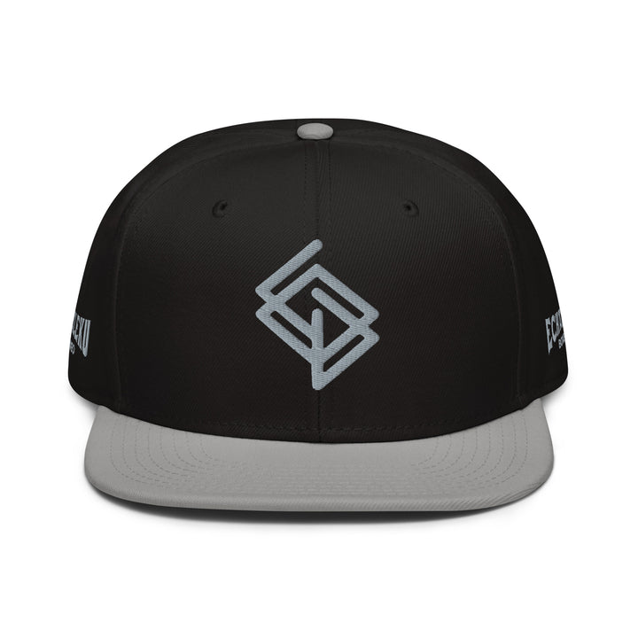 Gorra Echaleku Boxeo RING Snapback Hat Bicolor Negra y detalles en Gris - Echaleku Boxeo