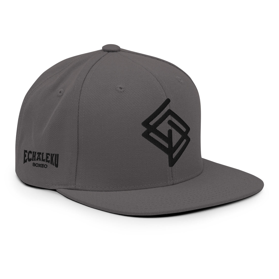 Gorra Echaleku Boxeo RING Snapback Hat Gris y Negro - Echaleku Boxeo