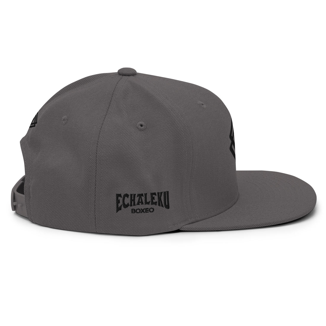 Gorra Echaleku Boxeo RING Snapback Hat Gris y Negro - Echaleku Boxeo