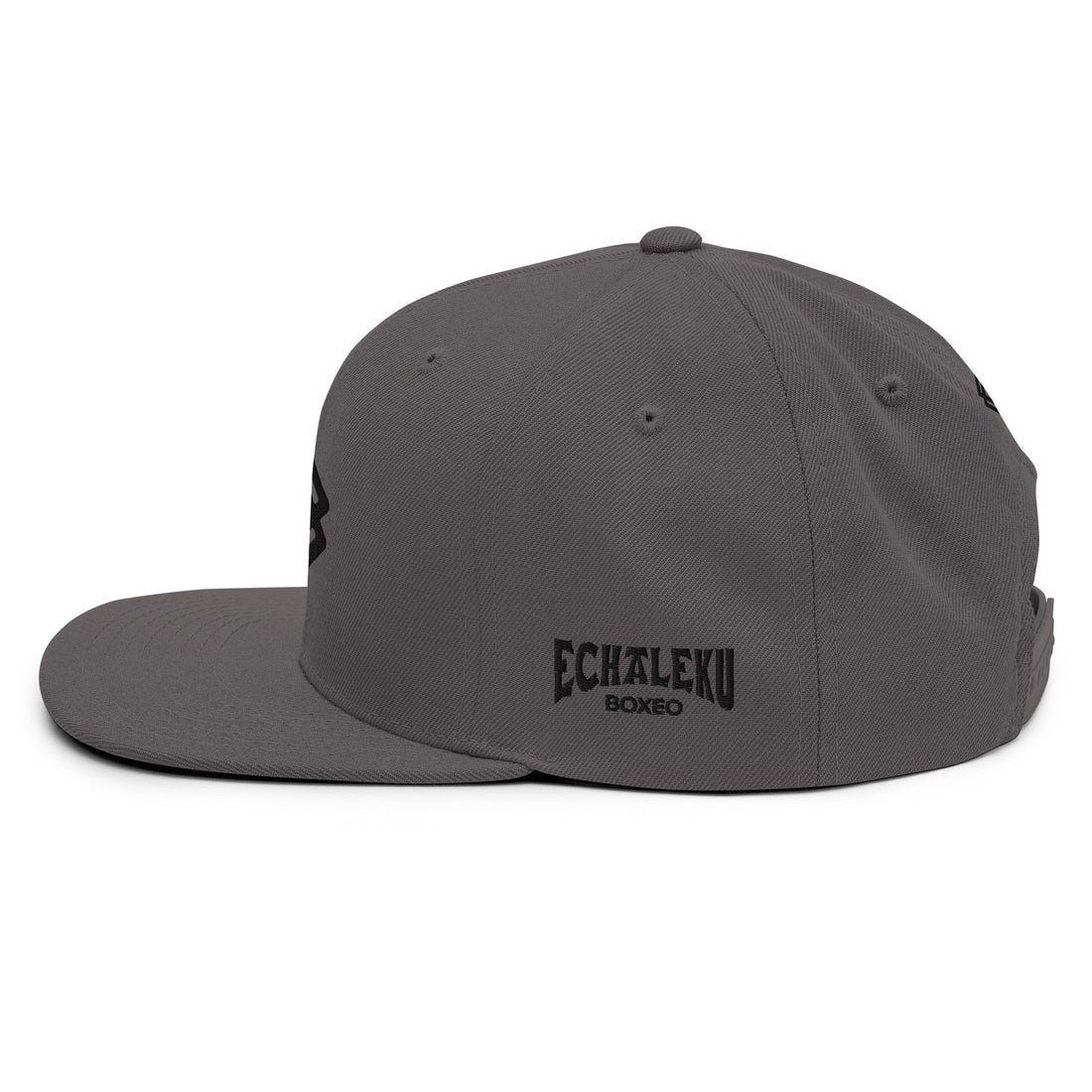 Gorra Echaleku Boxeo RING Snapback Hat Gris y Negro - Echaleku Boxeo