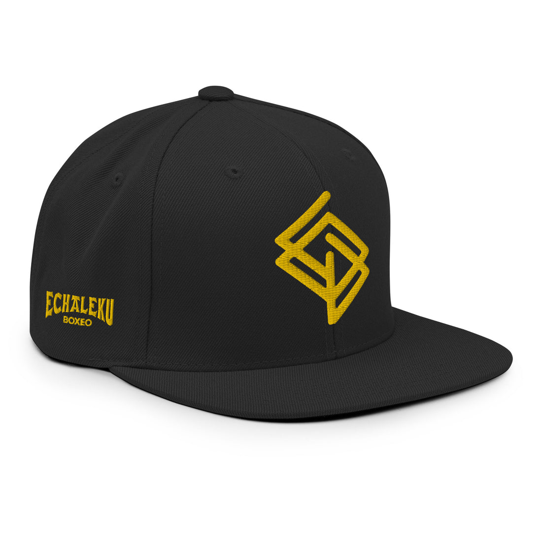 Gorra Echaleku Boxeo RING Snapback Hat Negro y Dorado - Echaleku Boxeo