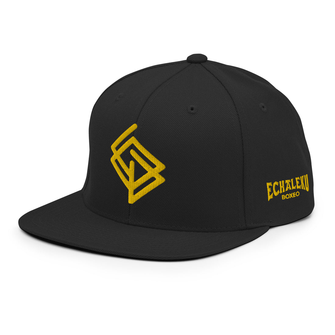 Gorra Echaleku Boxeo RING Snapback Hat Negro y Dorado - Echaleku Boxeo