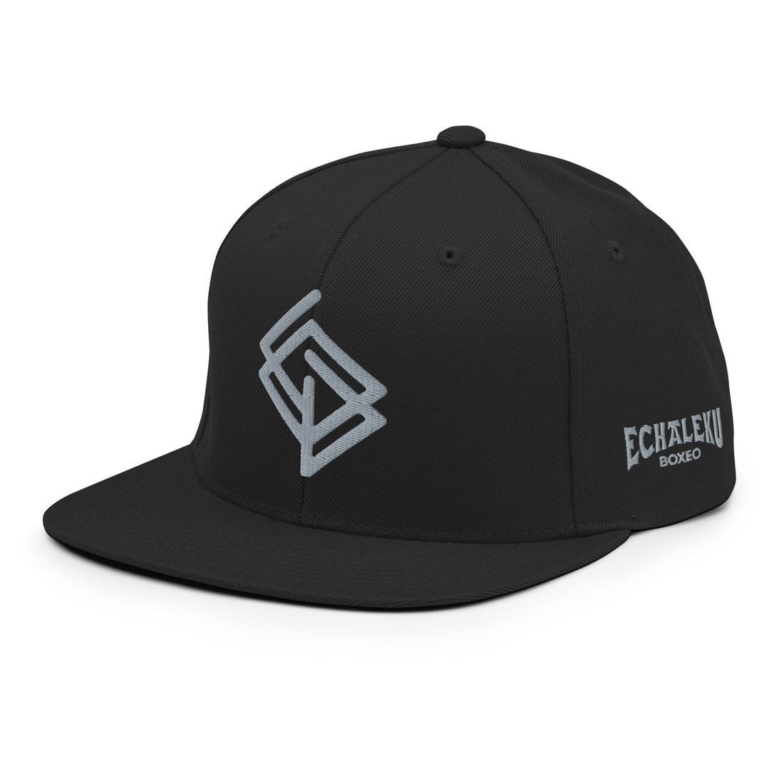 Gorra Echaleku Boxeo RING Snapback Hat Negro y Gris - Echaleku Boxeo