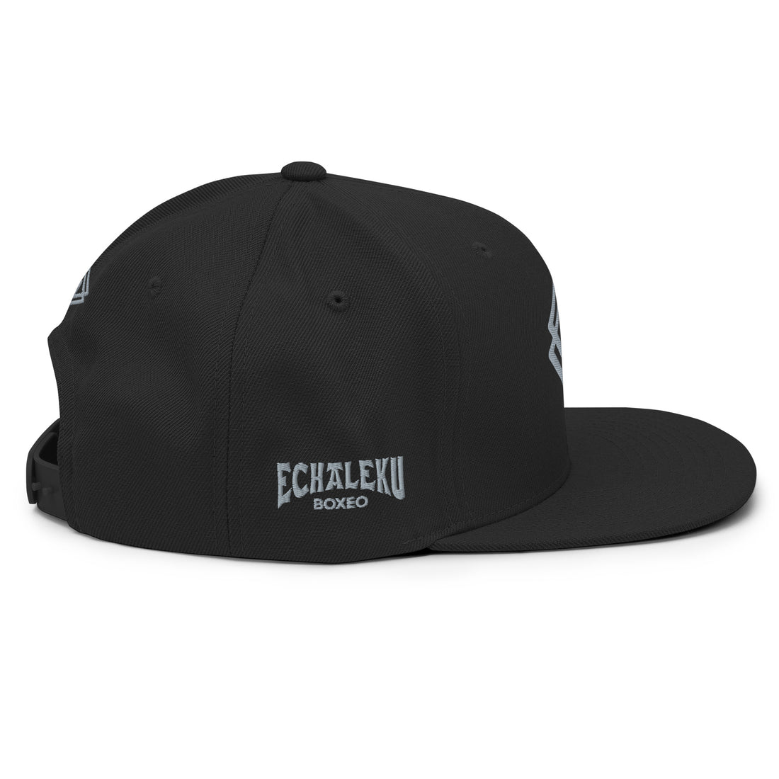 Gorra Echaleku Boxeo RING Snapback Hat Negro y Gris - Echaleku Boxeo