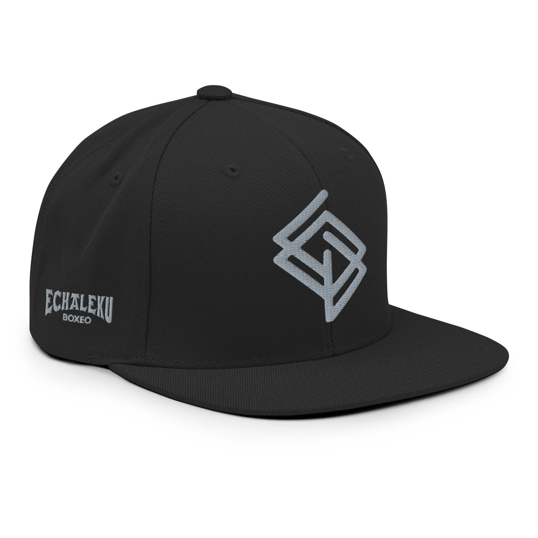 Gorra Echaleku Boxeo RING Snapback Hat Negro y Gris - Echaleku Boxeo