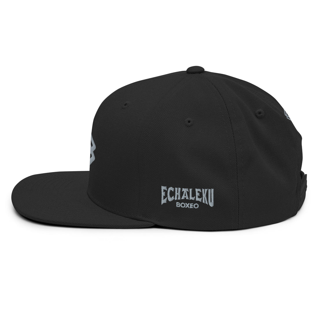 Gorra Echaleku Boxeo RING Snapback Hat Negro y Gris - Echaleku Boxeo