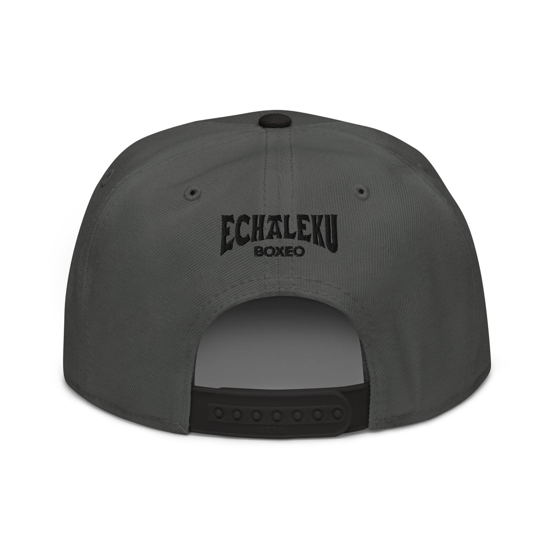 Gorra Echaleku Boxeo Snapback Hat Bicolor Gris y detalles en Negro - Echaleku Boxeo