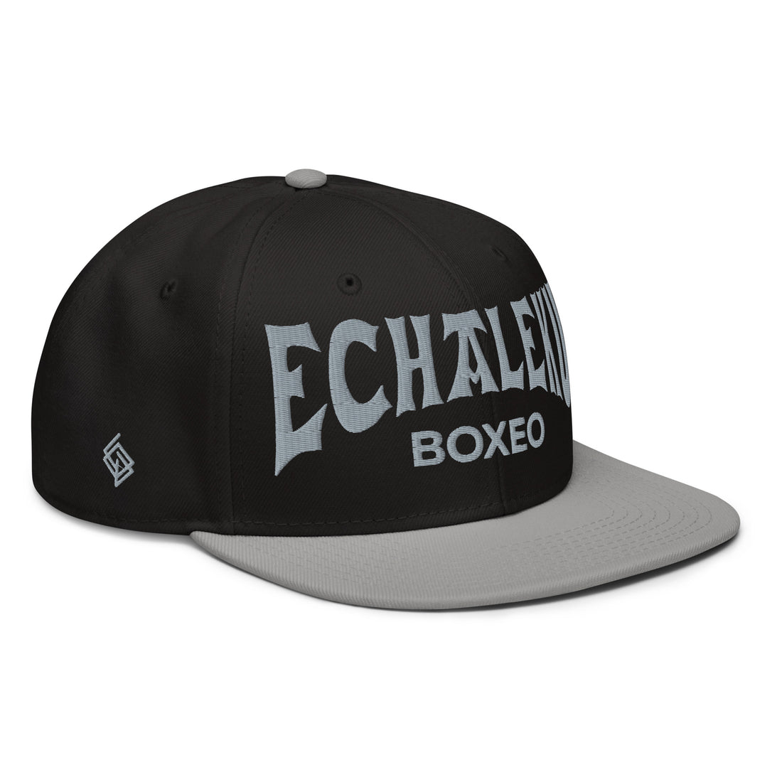 Gorra Echaleku Boxeo Snapback Hat Bicolor Negra y detalles en Gris - Echaleku Boxeo